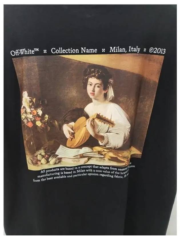 Men's Caravaggio Overfit Short Sleeve T-Shirt Black - OFF WHITE - BALAAN.