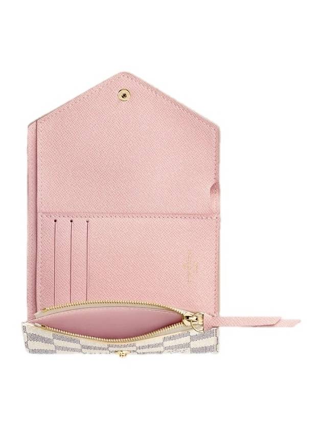 Victorine Damier Azur Canvas Bicycle Wallet Beige Pink - LOUIS VUITTON - BALAAN 3