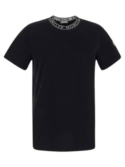 Logo Short Sleeve T-Shirt Black - MONCLER - BALAAN 2