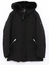 EDWARD BX BLACK black fur padded jacket - MACKAGE - BALAAN 1