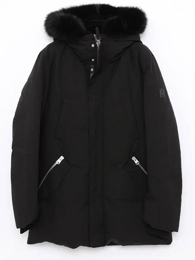 EDWARD BX BLACK black fur padded jacket - MACKAGE - BALAAN 3