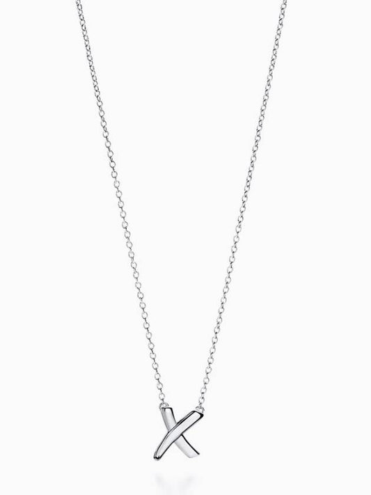 Paloma Graffiti X Pendant Necklace Silver - TIFFANY & CO. - BALAAN 2