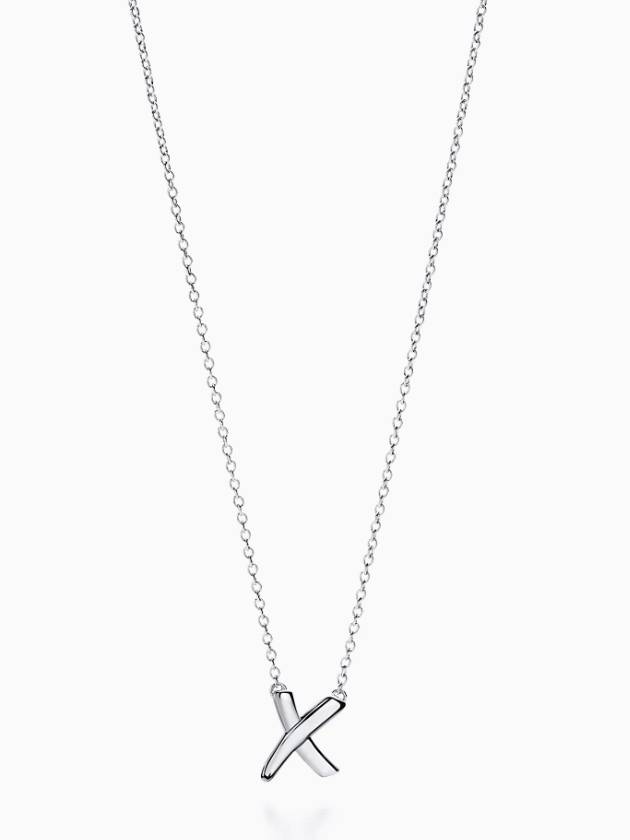 Paloma Graffiti X Pendant Necklace Silver - TIFFANY & CO. - BALAAN 1