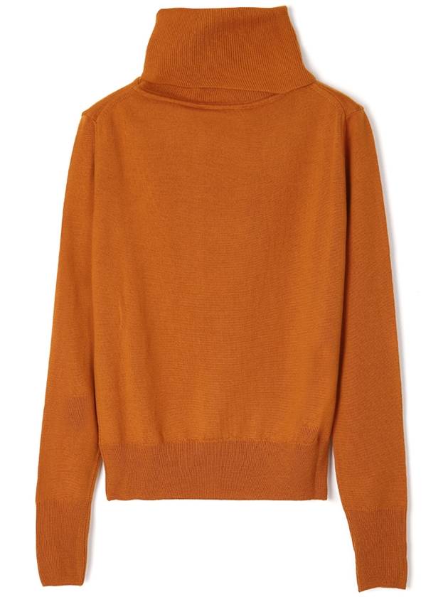 Bea ORB Embroidered Logo Turtleneck Orange - VIVIENNE WESTWOOD - BALAAN 3