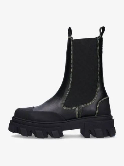 Stitch Line Chelsea Boots Black - GANNI - BALAAN 2