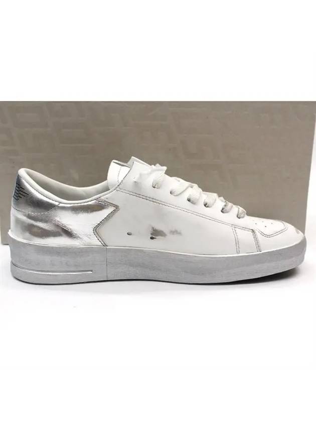 Star Dan Silver Tab Low Top Sneakers White - GOLDEN GOOSE - BALAAN 6