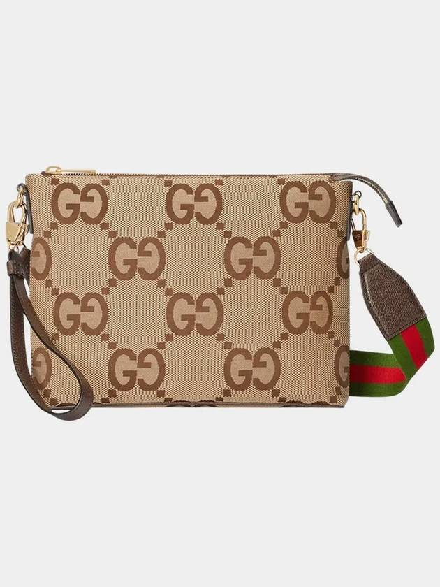 Jumbo GG Cross Messenger Bag Brown - GUCCI - BALAAN 8