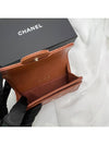 Card wallet snap chocolate brown gold classic caviar AP0214 - CHANEL - BALAAN 8