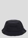 Embroidered Logo Cotton Bucket Hat Black - KENZO - BALAAN 4