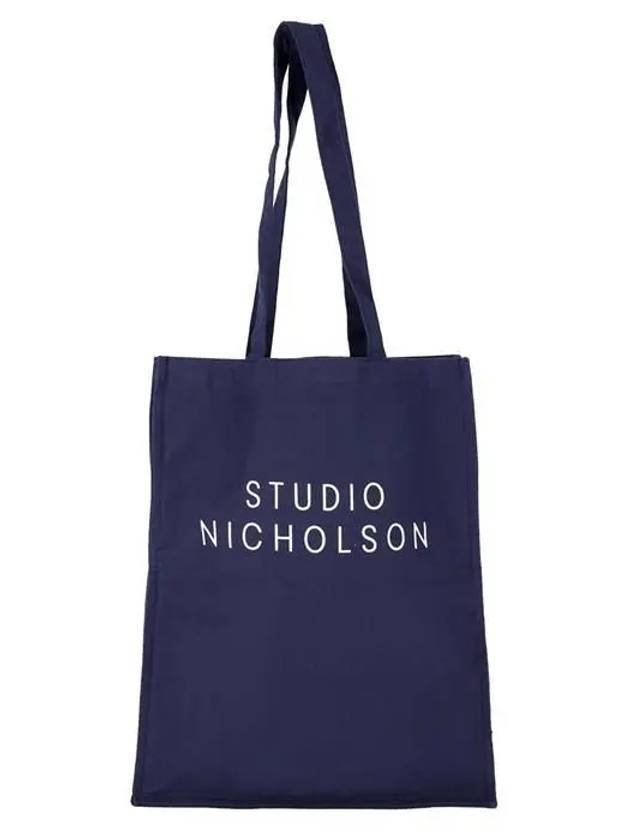 Logo Print Small Tote Bag Navy - STUDIO NICHOLSON - BALAAN 1