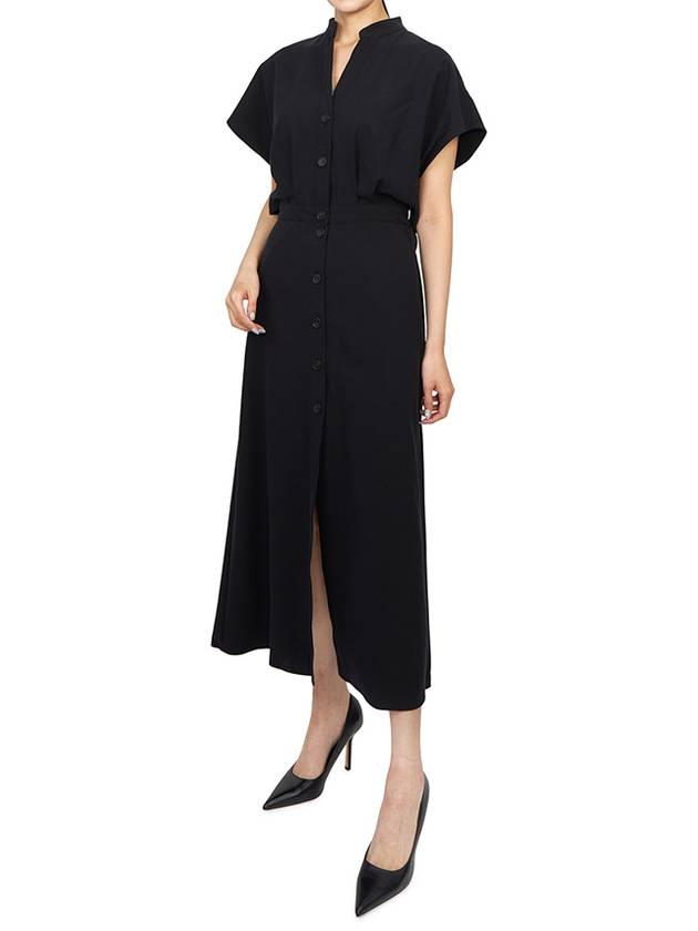 Women's Short Sleeve Long Dress Black - VANESSA BRUNO - BALAAN 5