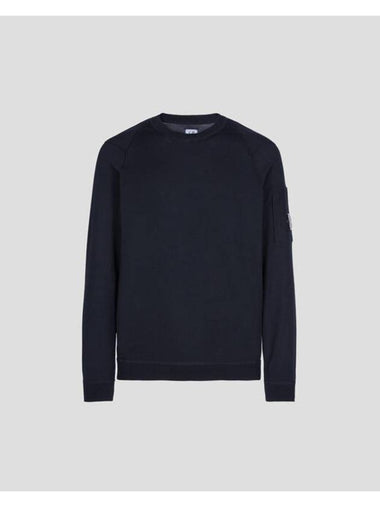 Sea Island Lens Knit Top Navy - CP COMPANY - BALAAN 1