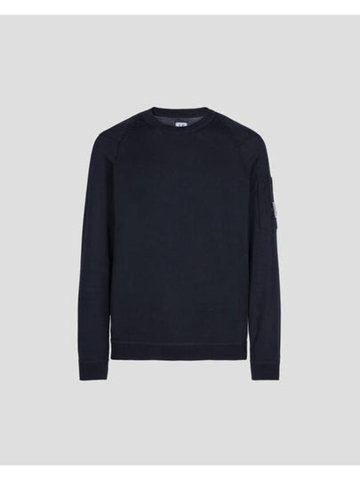 Sea Island Lens Knit Top Navy - CP COMPANY - BALAAN 2