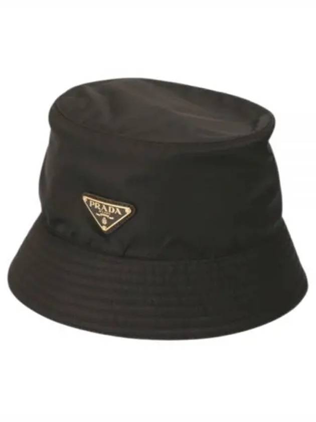 Re-Nylon Triangle Logo Bucket Hat Black - PRADA - BALAAN 2