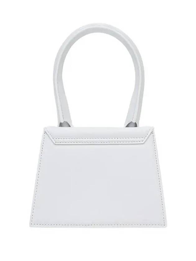 Le Chiquito Moyen Medium Leather Tote Bag White - JACQUEMUS - BALAAN 6