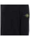 Waffen Patch Round Neck Knit Top Dark Navy - STONE ISLAND - BALAAN 5