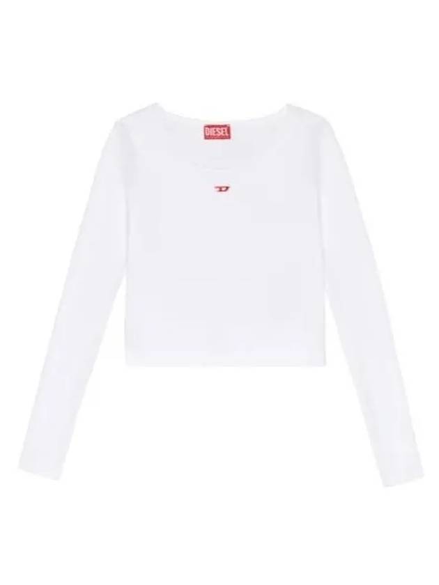 T Ballet D Logo Long Sleeve T-Shirt White - DIESEL - BALAAN 2