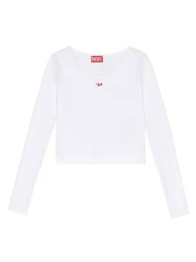 T Ballet D Logo Long Sleeve T-Shirt White - DIESEL - BALAAN 2