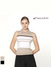 color combination STRIPE sleeveless collar sweaterHE2WSW002 - HOLIC&PLAY - BALAAN 1