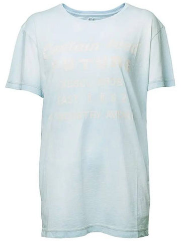 11th Anniversary Logo Printing TShirt Sky Blue CSZW 85W - DIESEL - BALAAN 1