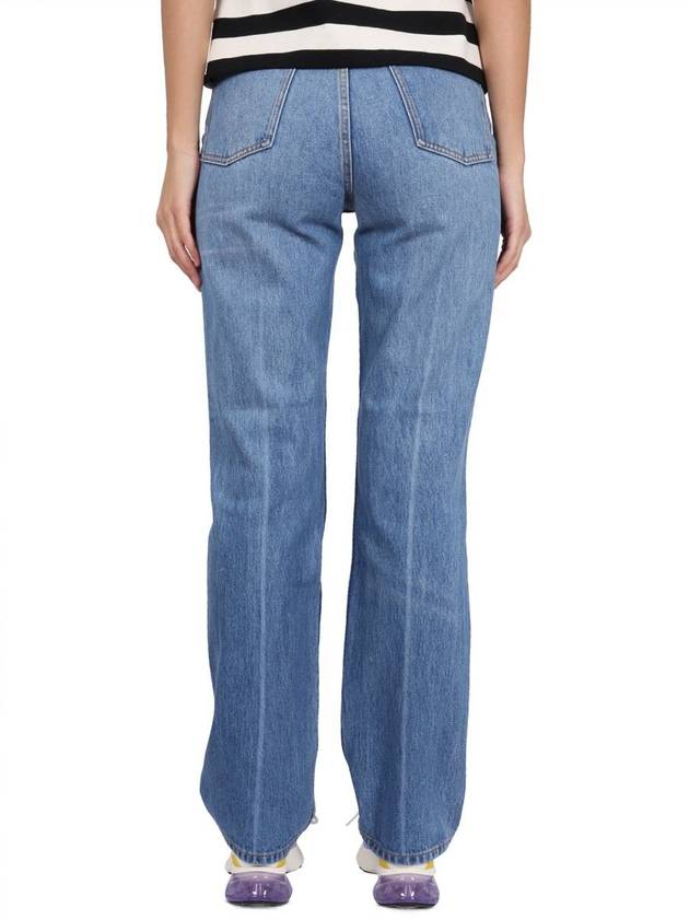 Women's Mid Rise Straight Jeans Blue - TORY BURCH - BALAAN 5