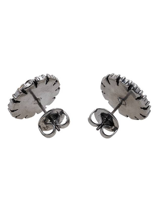 Kira Crystal Stud Earrings Antique Pewter Crystal - TORY BURCH - BALAAN 3