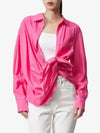 Le Chemise Bahia Tied Sash Shirt Pink - JACQUEMUS - BALAAN 2