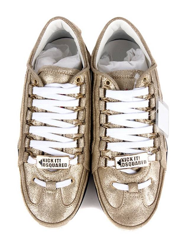 Dsquared K504 V406 7043 Gold Sand Pearl Heel Sneakers - DSQUARED2 - BALAAN 2