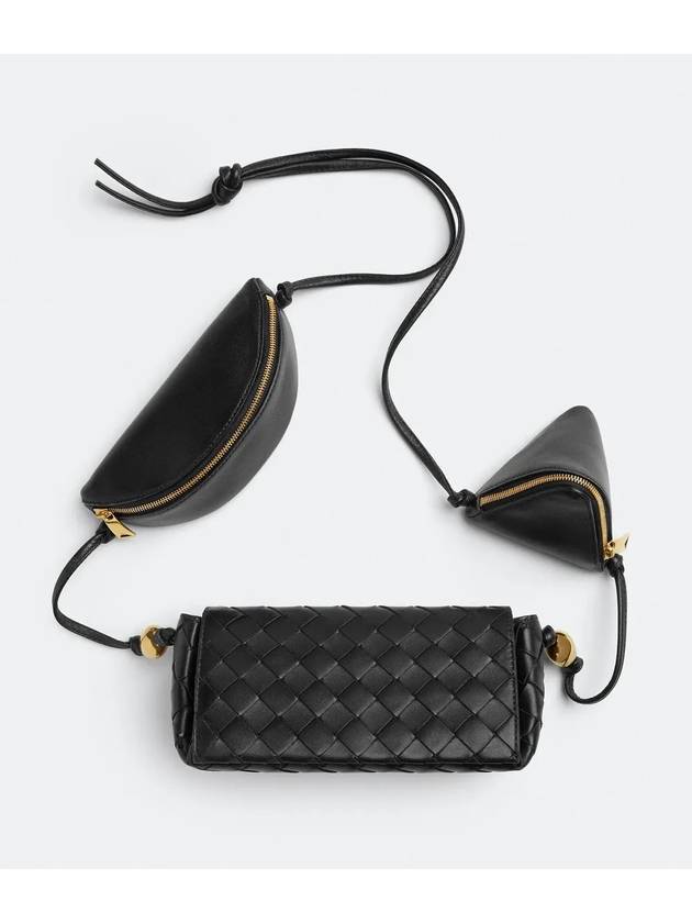 Pouch On Strap Cross Bag Black - BOTTEGA VENETA - BALAAN 2