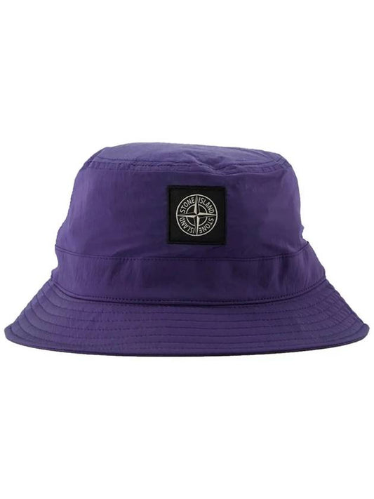Econyl Regenerated Nylon Bucket Hat Purple - STONE ISLAND - BALAAN 2