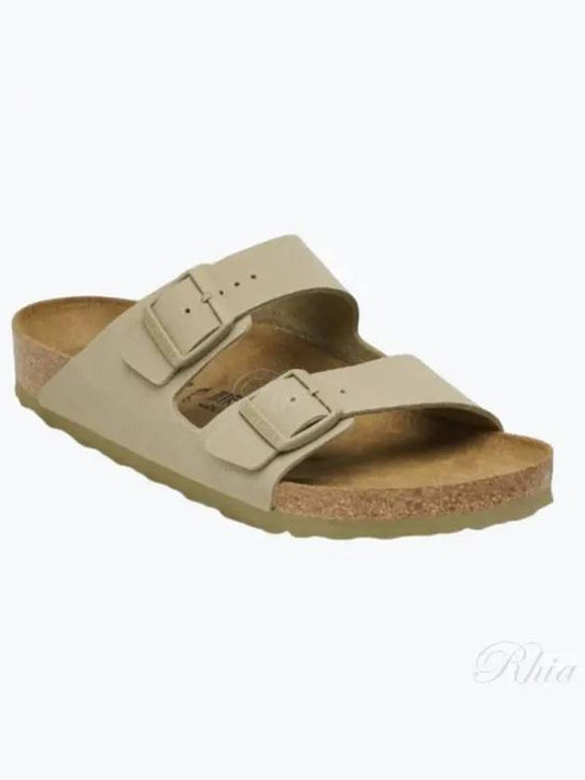 Arizona Big Buckle Slippers Beige - BIRKENSTOCK - BALAAN 2