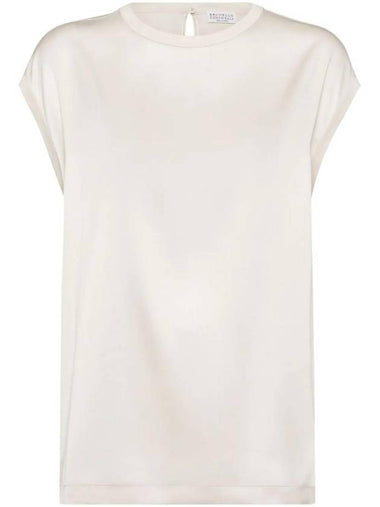 Monilli embellished satin top M0C59EH500C1394 - BRUNELLO CUCINELLI - BALAAN 1