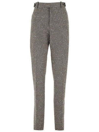 Herringbone Trousers Straight Pants - BOTTEGA VENETA - BALAAN 2