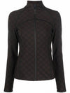 Karligraphy Zip-Up Jacket Brown - FENDI - BALAAN 2