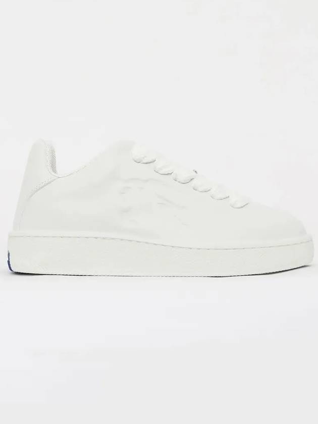 Leather Box Low-Top Sneakers White - BURBERRY - BALAAN 4