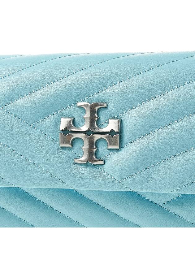 Kira Chevron Flap Small Shoulder Bag Blue - TORY BURCH - BALAAN 7