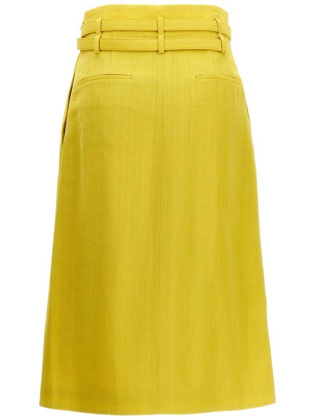 Long Skirt J02MA0177J65005341 Green - JIL SANDER - BALAAN 3