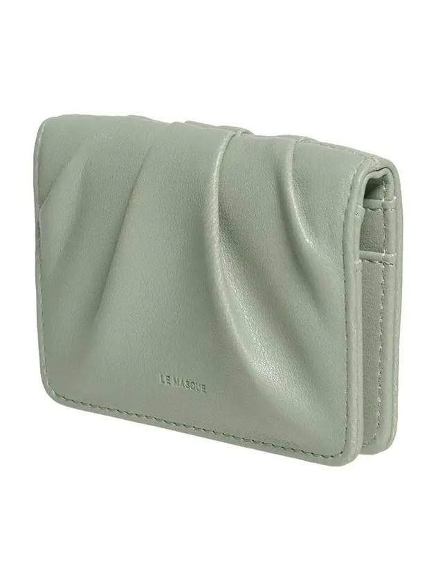 Dough Soft Leather Card Wallet Fog Green - LE MASQUE - BALAAN 3