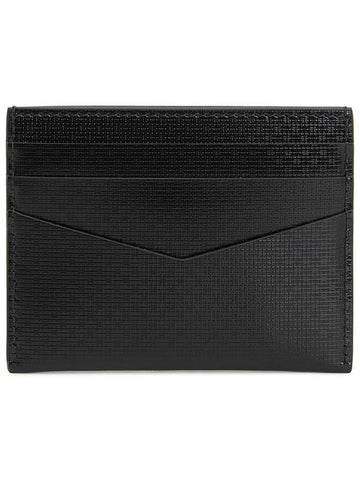 Logo Leather Card Wallet Black - GIVENCHY - BALAAN 3