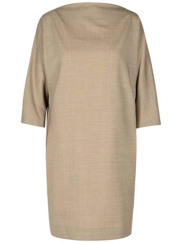 P.A.R.O.S.H. 'Lille' Grey Virgin Wool Blend Dress - P.A.R.O.S.H. - BALAAN 1