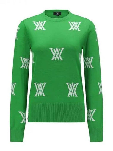 Anew Women s Logo Intarsia Cashmere Sweater AGCKN02GN Domestic Product GQCY22072673695 - ANEWGOLF - BALAAN 1