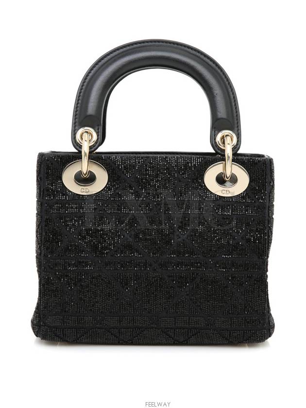 Lady mini bag black cannage micropearl embroidery M0505OIBE - DIOR - BALAAN 5