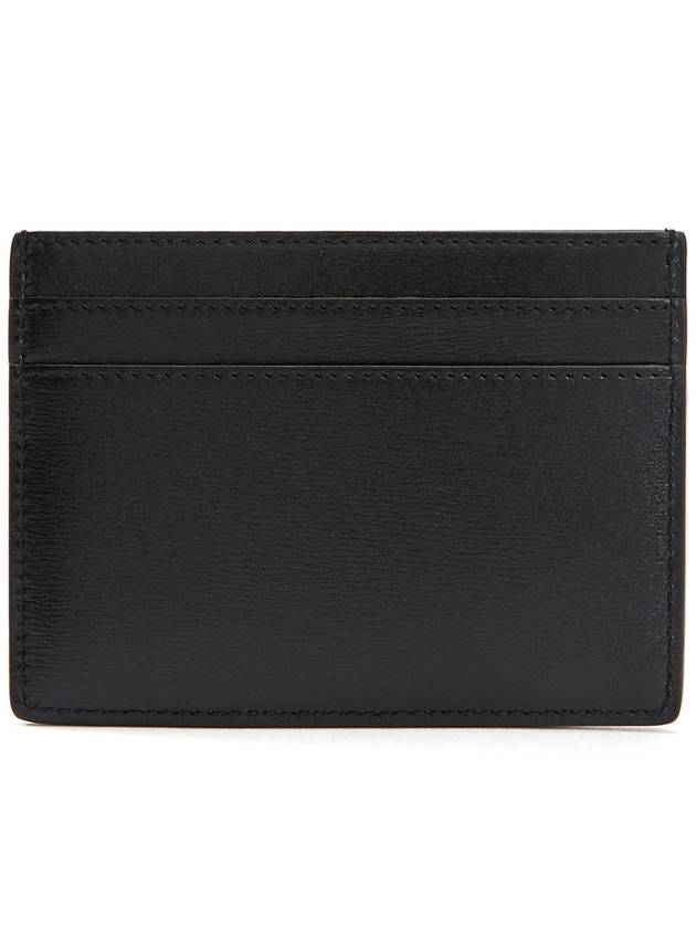 Tiny Monogram Shiny Leather Card Case Black - SAINT LAURENT - BALAAN 3