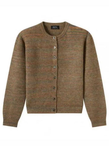 Women's Julie Wool Cardigan Green - A.P.C. - BALAAN 1