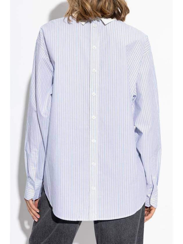 Acne Studios Shirt With Logo, Women's, Blue - ACNE STUDIOS - BALAAN 4