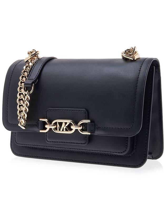 Gold Heather Large Leather Shoulder Bag Black - MICHAEL KORS - BALAAN.