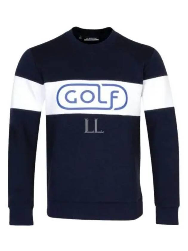 Men's Kameron Crew Neck Sweater Navy - J.LINDEBERG - BALAAN 2