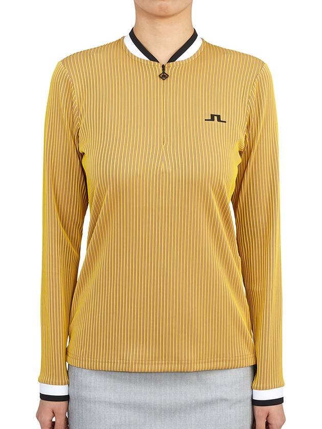 Leonor Mid Layer Long Sleeve T-Shirt Yellow - J.LINDEBERG - BALAAN 2