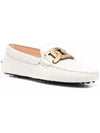 Women's Kate  Gommino Driving Shoes Off White - TOD'S - BALAAN 3