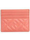 Baguette Embossed FF Logo Card Wallet Pink - FENDI - BALAAN 2